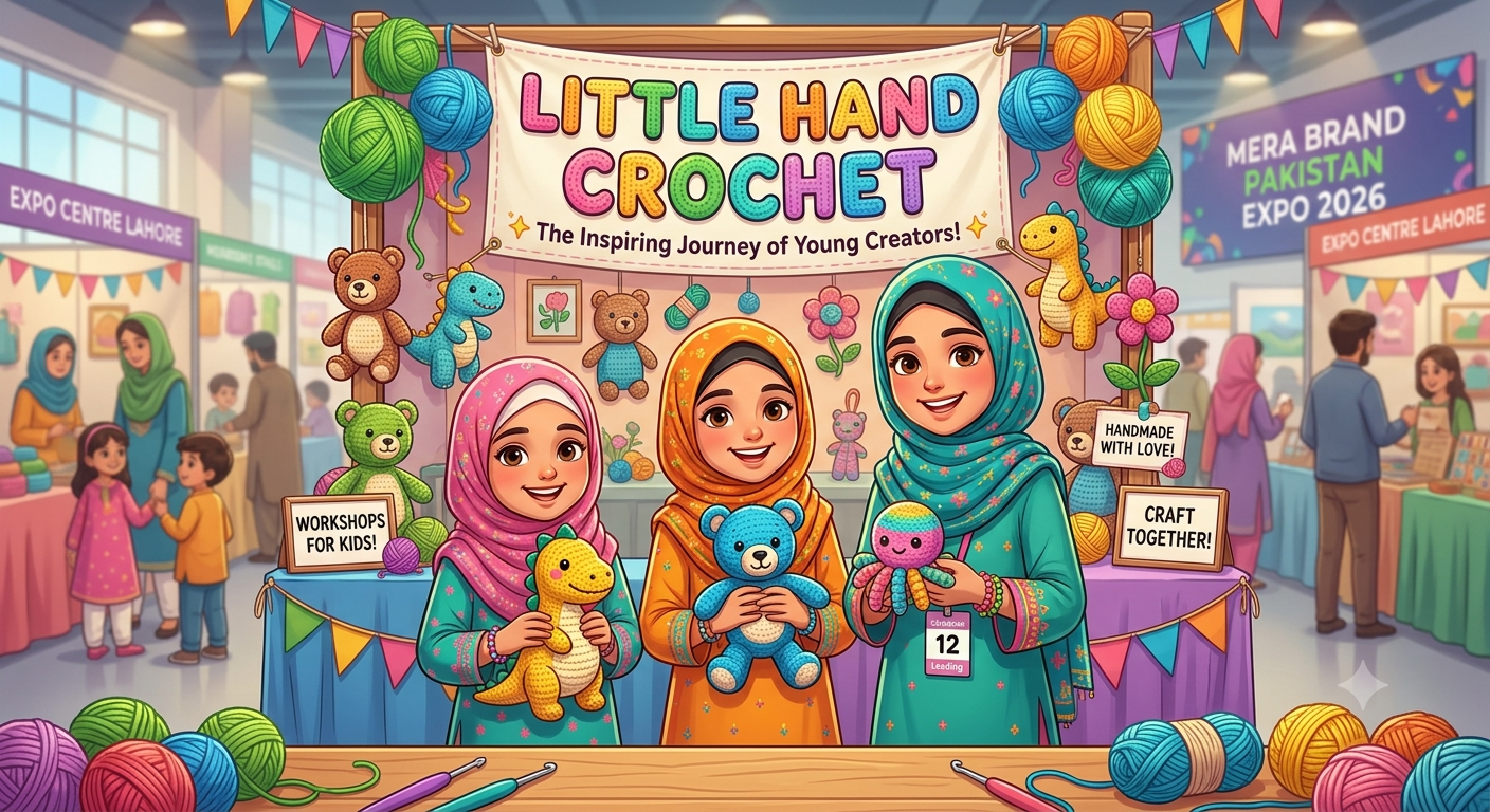 Little Hand Craft stall at Mera Brand Pakistan Expo 2026, Expo Centre Lahore